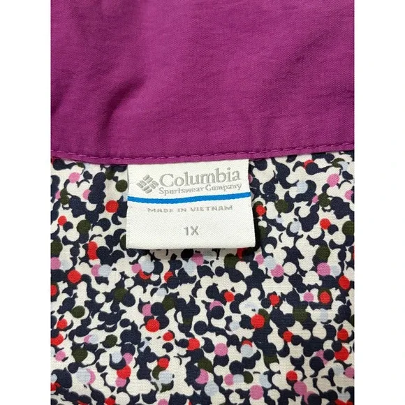 Columbia Sportswear Women's Purple Violet Full Zip Vest 1X Lightweight Outdoor - Picture 4 of 5